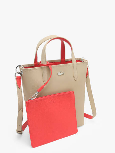 Schoudertas Anna Omkeerbaar Lacoste Beige anna NF2991AA ander zicht 2