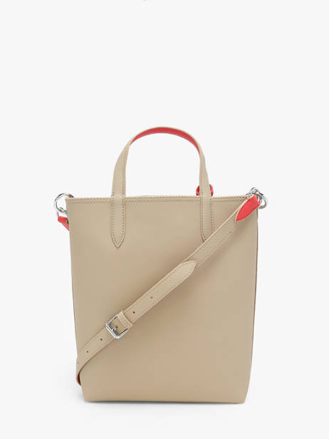 Schoudertas Anna Omkeerbaar Lacoste Beige anna NF2991AA ander zicht 5