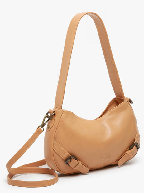 Schoudertas Strappy Leder Basilic pepper Bruin strappy BSTR02 ander zicht 2