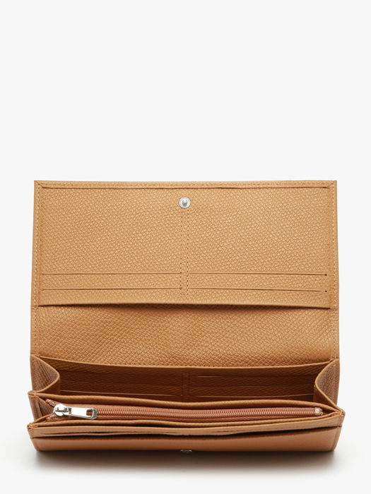 Longchamp Le roseau Portefeuille Bruin