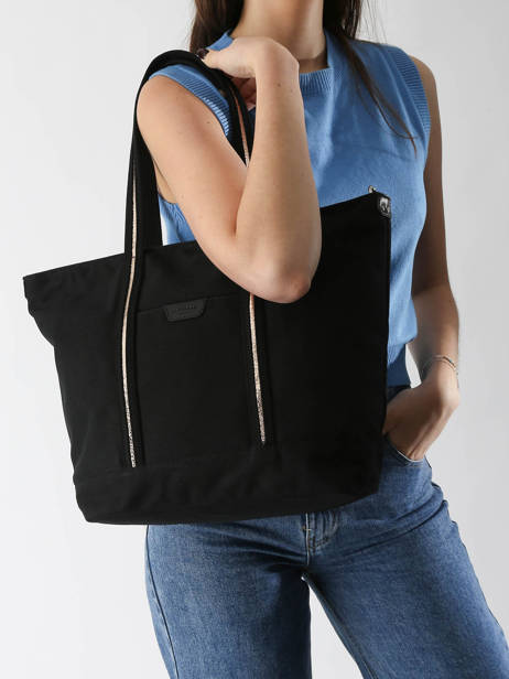 Schoudertas A4 Formaat Kaya Canvas Hexagona Zwart kaya 5920056 ander zicht 1