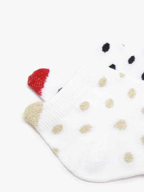 Sokken Pieces Wit socks women 17140773 ander zicht 1