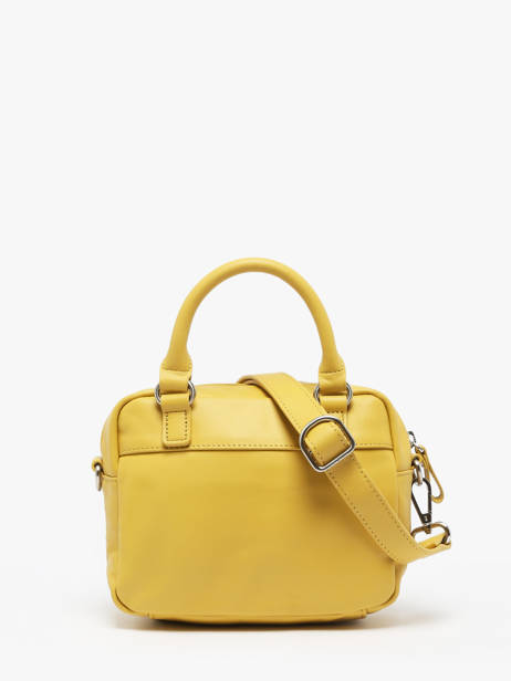 Cross Body Tas Vintage Leder Nat et nin Geel vintage MICRMACY ander zicht 4