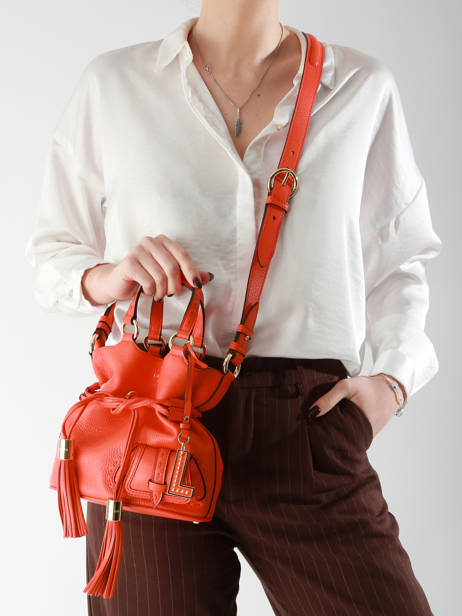 Bucket Bag S Premier Flirt Leder Lancel Oranje premier flirt A10109 ander zicht 1