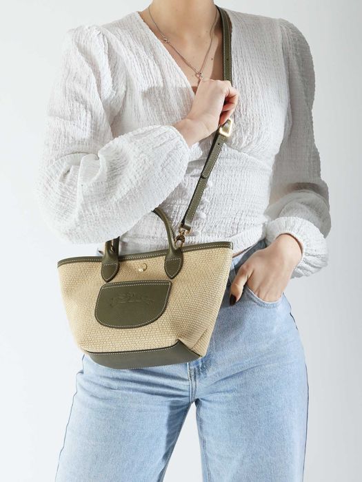 Longchamp New le panier pliage Groen