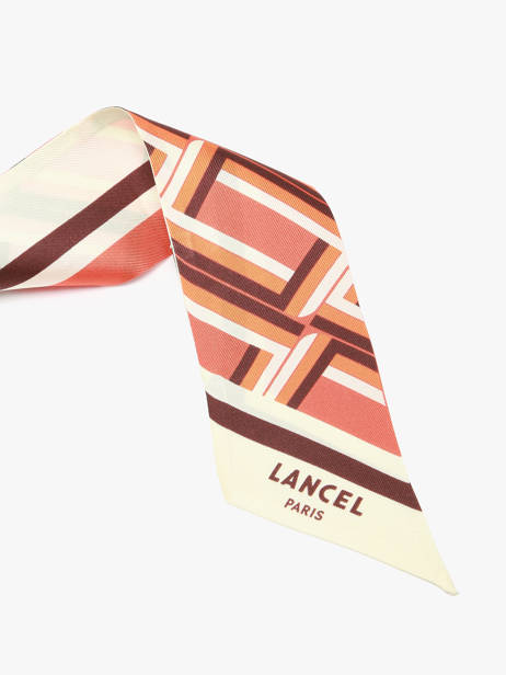 Zijden Lint Monogram 82x5,5cm Lancel Oranje charms A13495 ander zicht 1