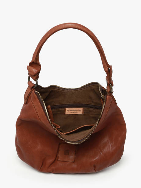 Handtas Heritage Leder Biba Bruin heritage BT29 ander zicht 3