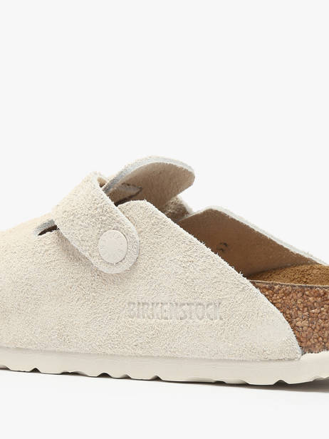 Slippers Boston Uit Leder Birkenstock Beige women 1027693 ander zicht 2