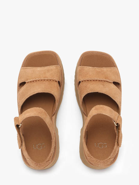 Sandalen New Heights Uit Leder Ugg Bruin accessoires 1167475 ander zicht 3