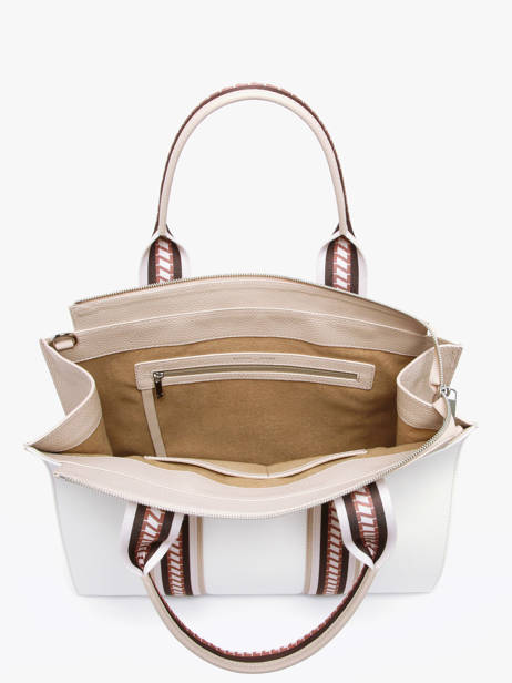 Shopper Nina Canvas En Leder Nathan baume Wit solar NINA ander zicht 3