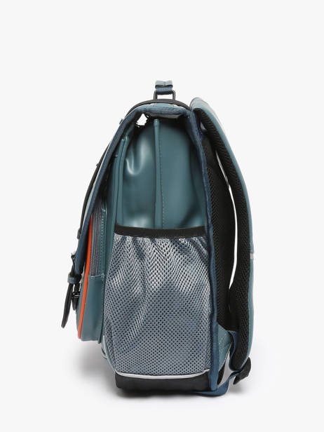 Rugzak 3 Compartimenten Cameleon Blauw vintage north PBVWSD39 ander zicht 3