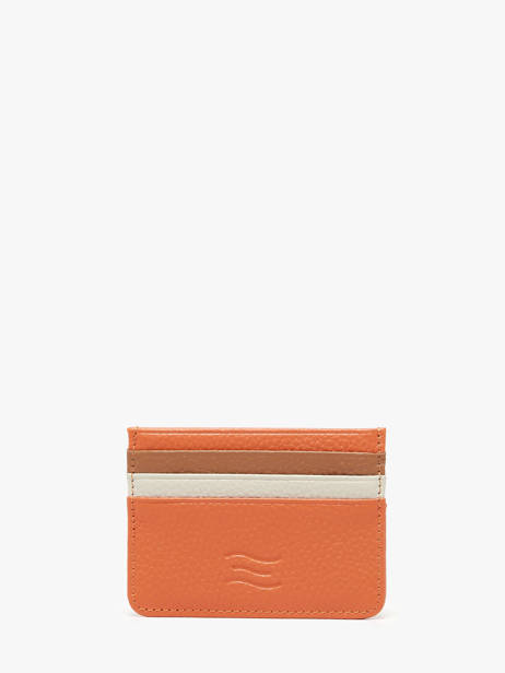 Kaarthouder Leder Crinkles Oranje caviar 14320C