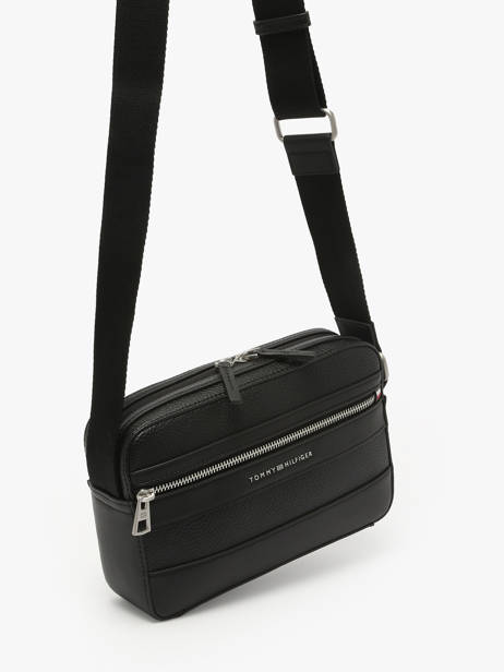 Cross Body Tas Tommy hilfiger Zwart central AM13207 ander zicht 1