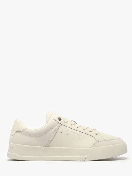 Sneakers Uit Leder Tommy hilfiger Beige men 5410AF3