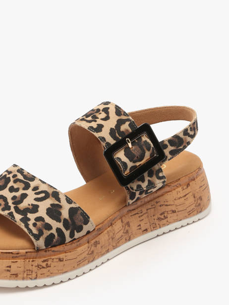 Sandalen Uit Leder Gabor Beige women 90 ander zicht 2