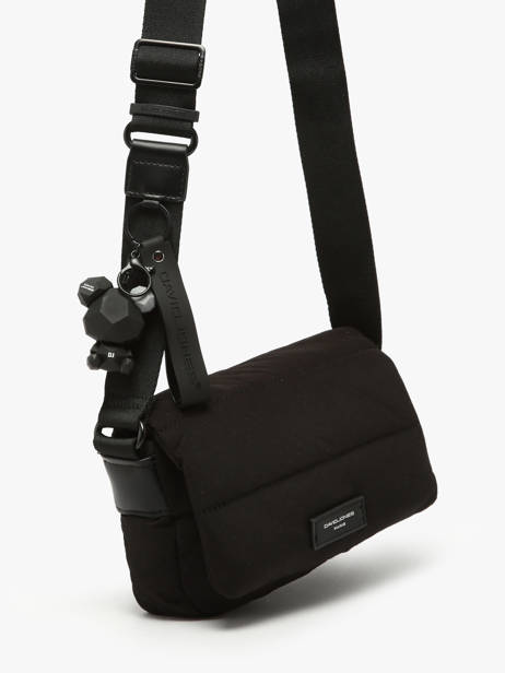 Cross Body Tas Plum David jones Zwart plum CM7476 ander zicht 2