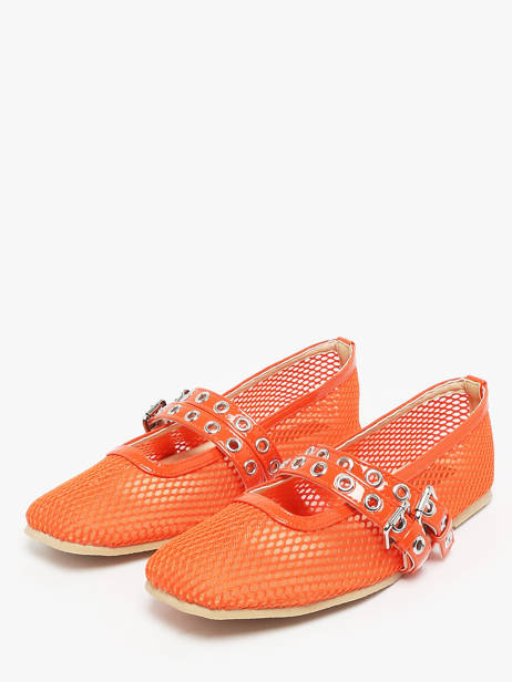 Ballerinas Colors of california Oranje accessoires CPATTY07 ander zicht 2