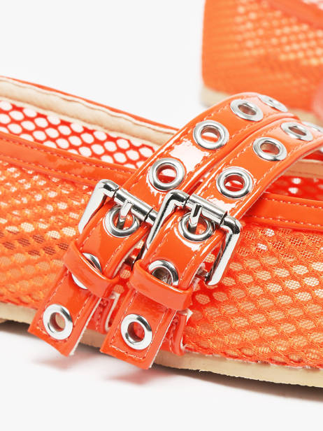 Ballerinas Colors of california Oranje accessoires CPATTY07 ander zicht 3