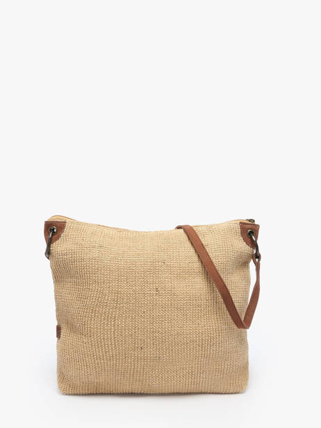 Cross Body Tas Over The Rainbow Jute Le voyage en panier Beige over the rainbow PM757 ander zicht 4