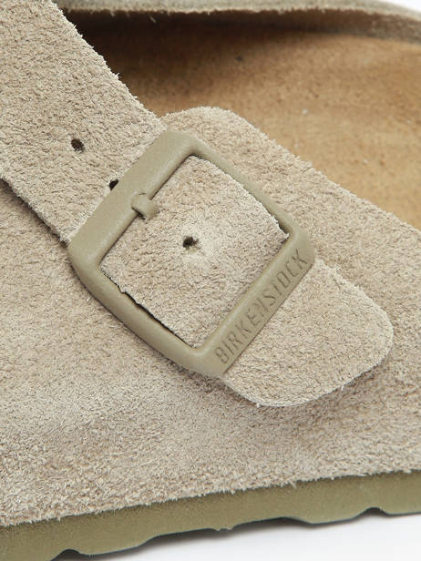 Slippers Uit Leder Birkenstock Groen men 1025788 ander zicht 2
