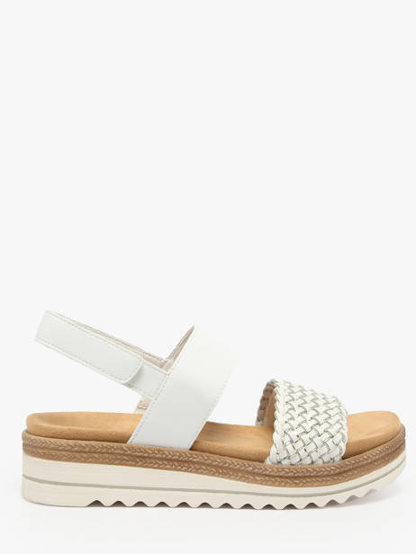 Sandalen Met Platformzool Uit Leder Remonte Wit women 80