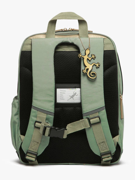 Rugzak 2 Compartimenten Cameleon Groen vintage fantasy SO40 ander zicht 4