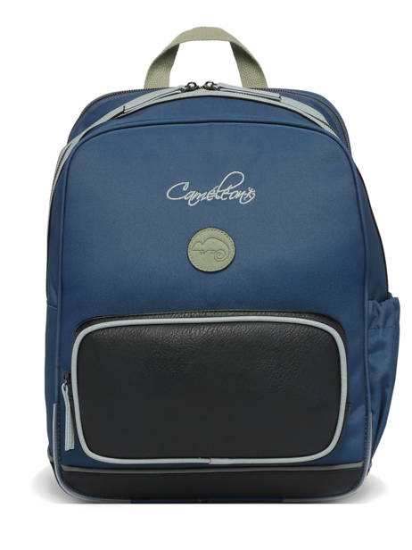 Rugzak 2 Compartimenten Cameleon Groen vintage urban SO40 ander zicht 6