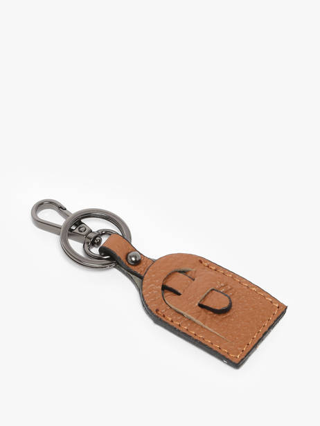 Sleutelhanger Caviar Leder Milano Bruin caviar CA23119 ander zicht 1
