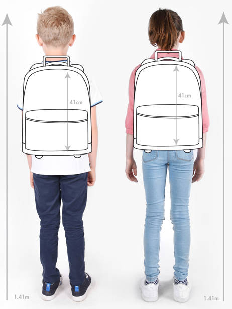 Boekentas Op Wieltjes 2 Compartimenten Tann's Veelkleurig les fantaisies f 43265 ander zicht 1