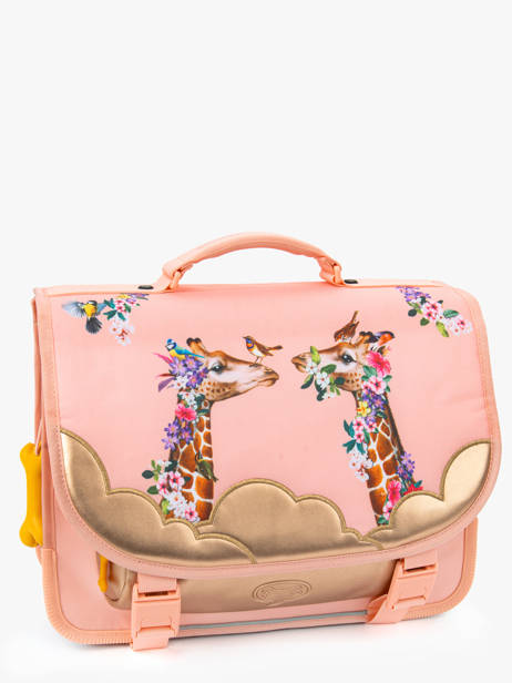 Boekentas 2 Compartimenten Stones and bones Roze girls G ander zicht 2