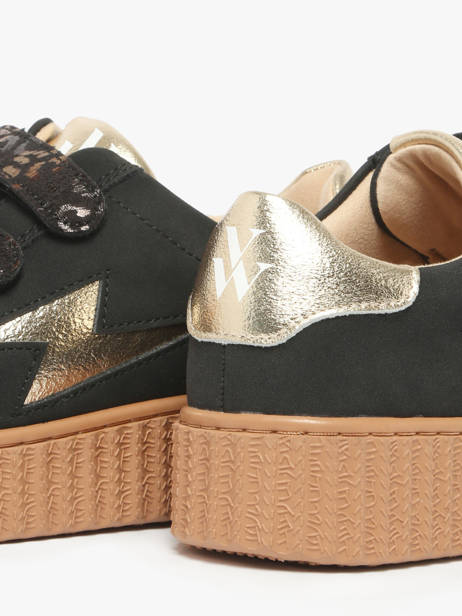 Sneakers Vanessa wu Zwart women BK2714NR ander zicht 3