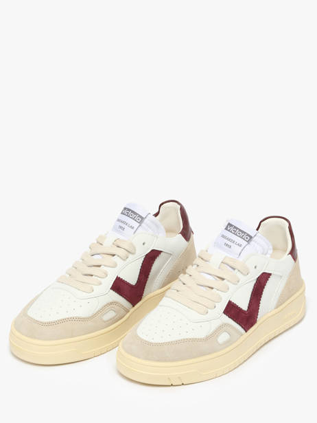 Sneakers Uit Leder Victoria Wit women 1257136 ander zicht 2
