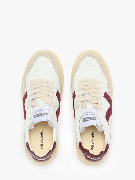 Sneakers Uit Leder Victoria Wit women 1257136 ander zicht 4