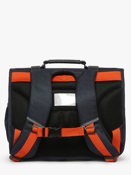 Boekentas Kinderen 2 Compartimenten Cameleon Blauw vintage urban CA38 ander zicht 4