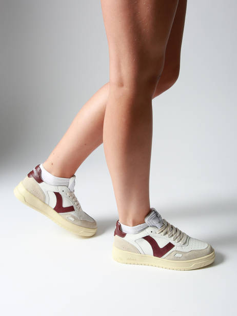 Sneakers Uit Leder Victoria Wit women 1257136 ander zicht 1