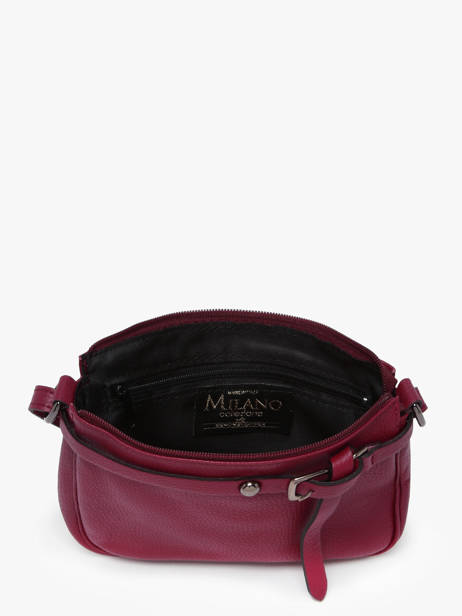 Cross Body Tas Caviar Leder Milano Violet caviar G1421N ander zicht 3