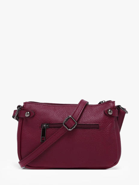 Cross Body Tas Caviar Leder Milano Violet caviar G1421N ander zicht 4