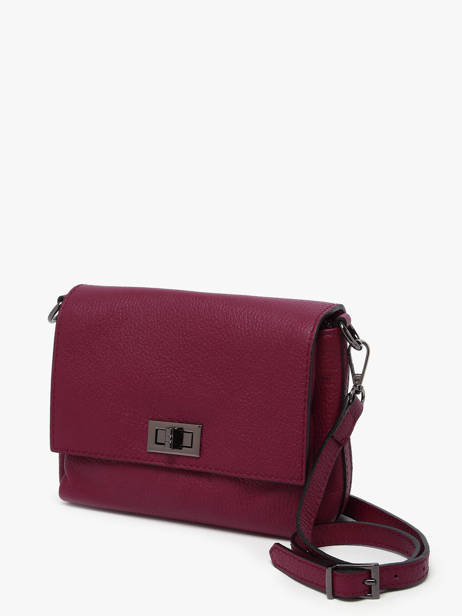 Cross Body Tas Caviar Leder Milano Rood caviar CA24061 ander zicht 2
