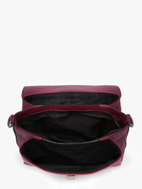 Cross Body Tas Caviar Leder Milano Rood caviar CA24061 ander zicht 3