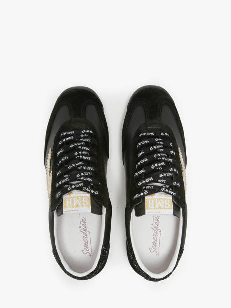 Sneakers Uit Leder Semerdjian Zwart women JOYCE ander zicht 3