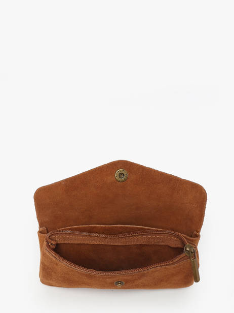 Portemonnee Velvet Leder Milano Bruin velvet VE23113 ander zicht 1