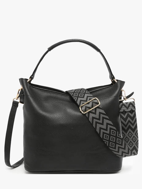 Schoudertas New Grain Miniprix Zwart new grain F6966 ander zicht 3