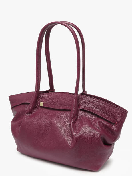 Schoudertas Caviar Leder Milano Violet caviar CA25062 ander zicht 2