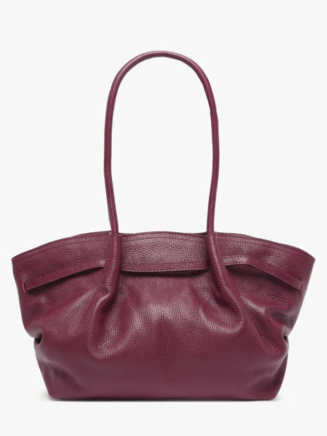 Schoudertas Caviar Leder Milano Violet caviar CA25062 ander zicht 4