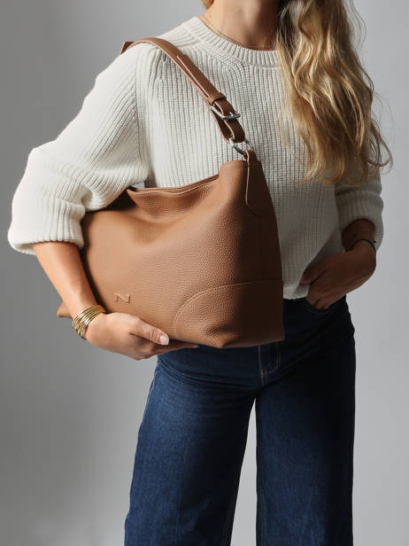 Schoudertas Tango Bis Leder Nathan baume Bruin nathan 52 ander zicht 1