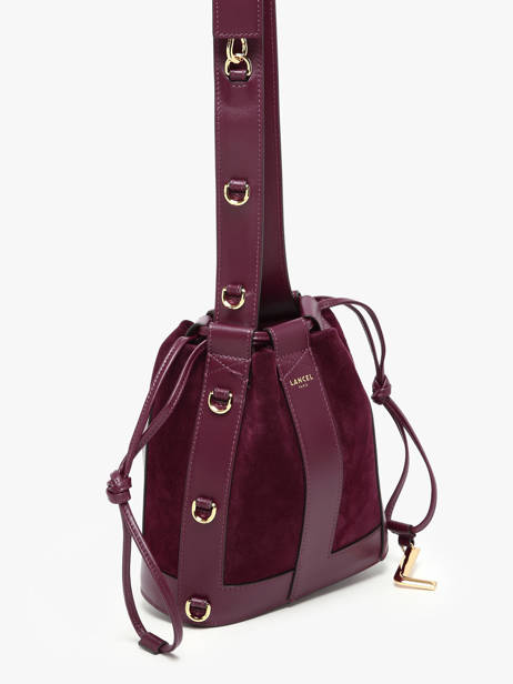Bucket Bag S Elles Leder Lancel Violet elles A13359 ander zicht 1