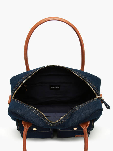 Handtas Le Dandy Denim Brut Paul marius Blauw denim brut DANDYDEB ander zicht 3