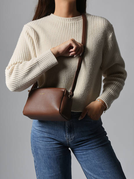 Cross Body Tas Grained Miniprix Bruin grained KJ62069 ander zicht 1