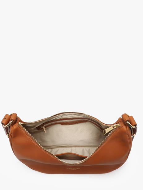 Cross Body Tas Donna Aria Leder Lancaster Beige donna aria 77 ander zicht 3