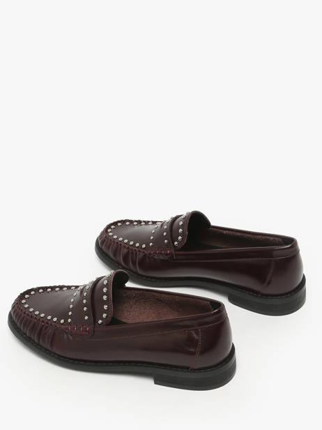 Mocassins Uit Leder Inuovo Bruin women LFG005 ander zicht 2